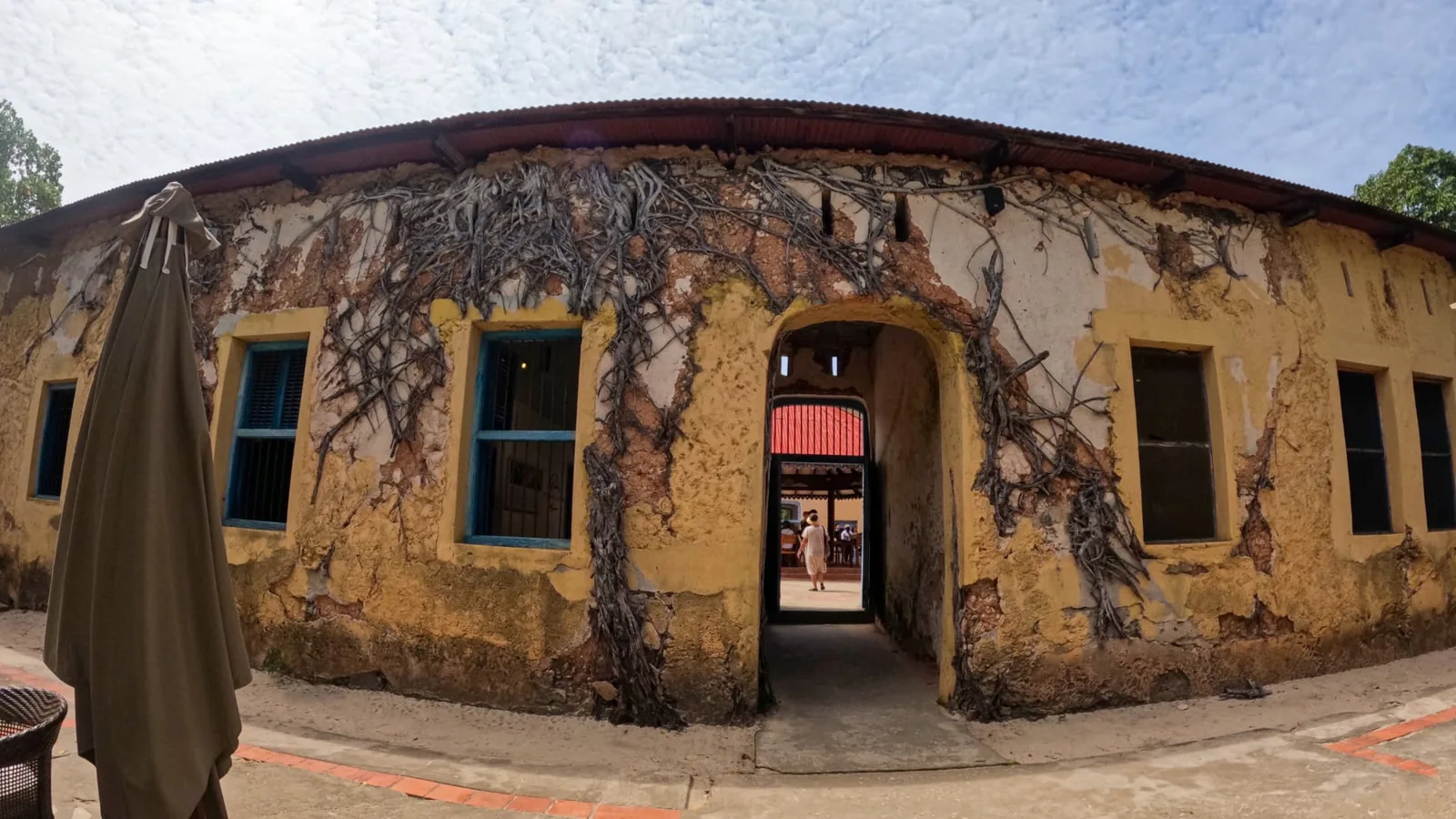Historic stone building on Prison Island